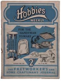 Hobbies Weekly 1933, page 1