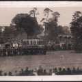 A photograph of what looks to be a major military funeral. Date unknown, from 