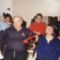 Crispy, Kenny (plus stuffed gorilla) , Theresa and Sarah and Steve-O