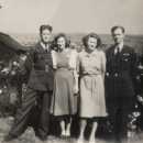 James, his wife, Margaret and Joseph around 1947