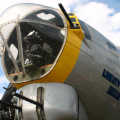 Close-up of the nose-gunner's plexi-glass dome