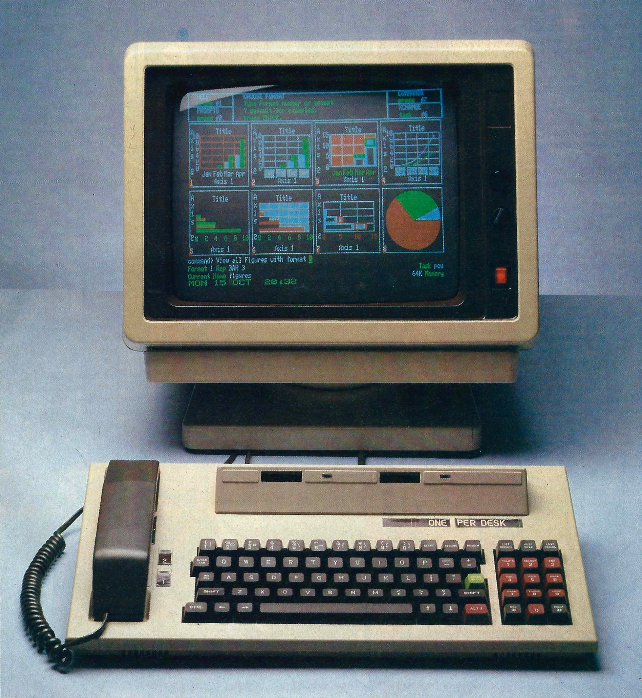 The ICL OPD - One Per Desk - from Personal Computer World, December 1984