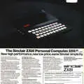 Another Sinclair advert, from September 1981