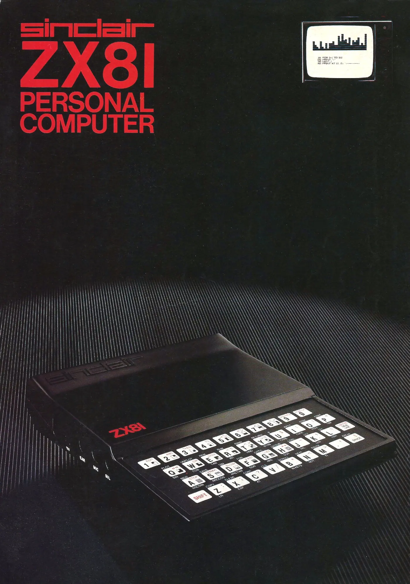 Sinclair Advert: Sinclair ZX81 Personal Computer - the heart of a system that grows with you, from Personal Computer World, February 1982