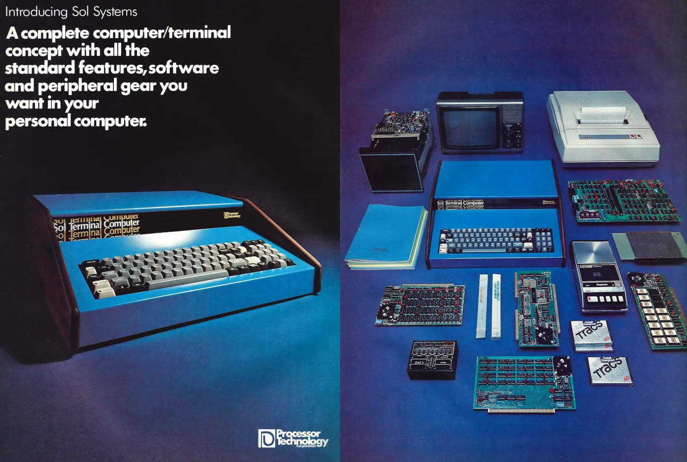 Processor Technology Advert: <b>Introducing Sol Systems - A complete computer/terminal concept</b>, from Byte - The Small Systems Journal, January 1977