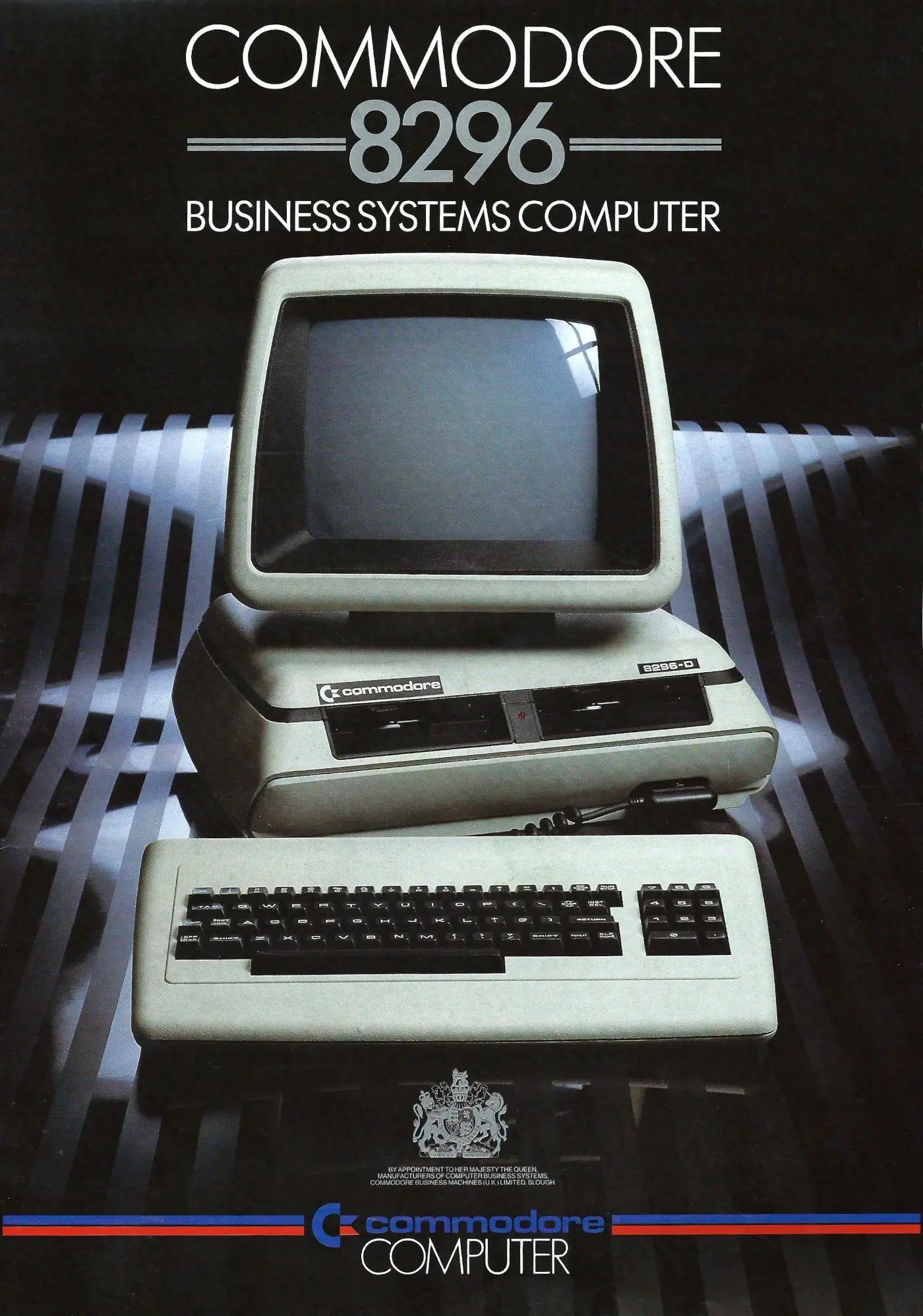 Commodore Advert: The Commodore 8296 Business Computer puts power at your command, from Sales Brochure, October 1983