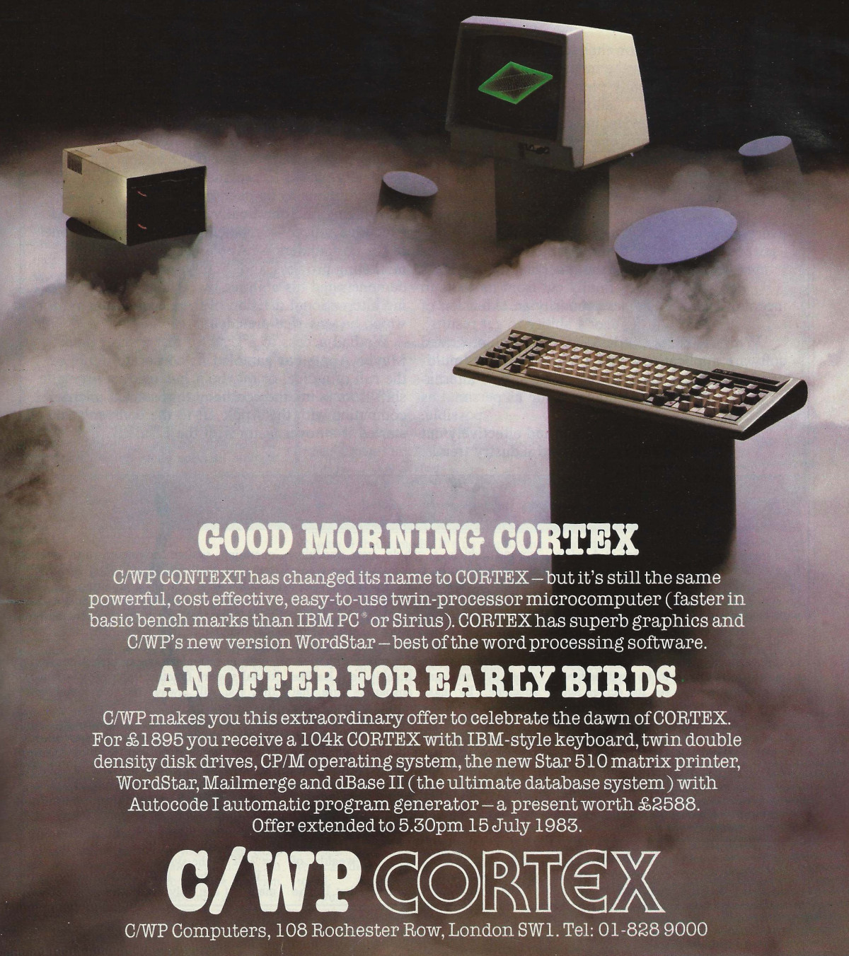 The Context is renamed to Cortex. From Personal Computer World, July 1983