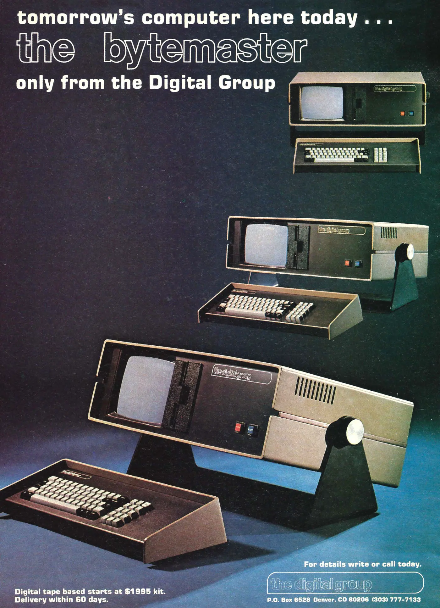 Digital Group Advert: Tomorrow's computer here today: The Bytemaster, from Byte - The Small Systems Journal, April 1978