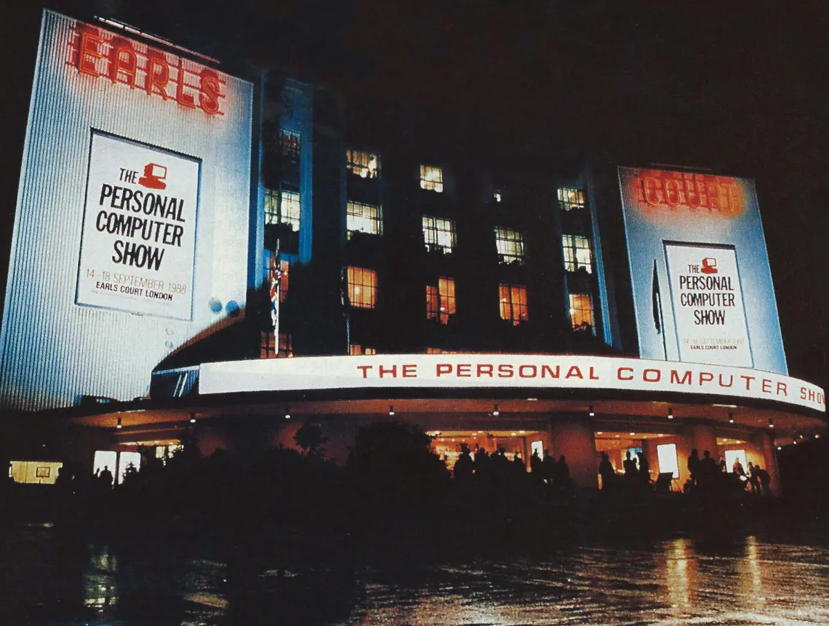 The 1987 Personal Computer Show at Earls Court, where Tulip was trying for the third time to crack the UK market. From Personal Computer World, August 1988