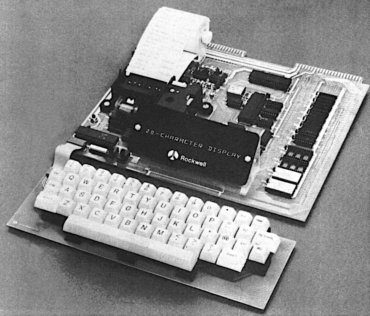 Seemingly the only decent photo of the era showing the AIM-65, from July 1979's Practical Computing review