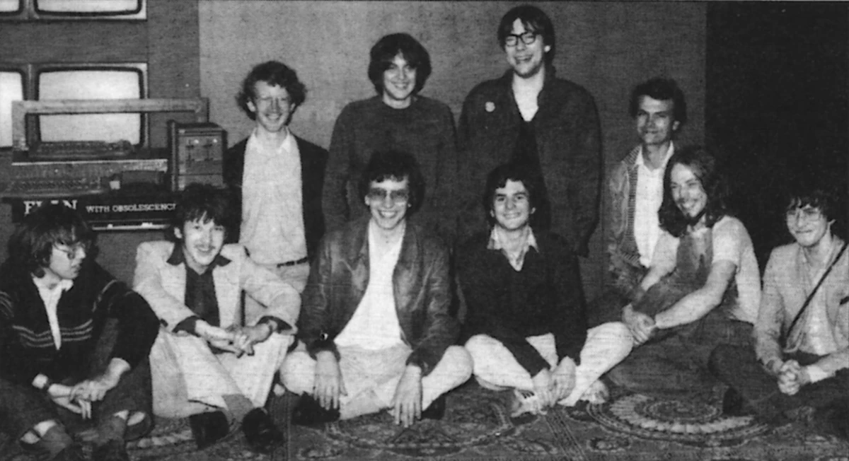 The team of Intelligent Software programmers who worked on the Elan. From Your Computer, January 1984