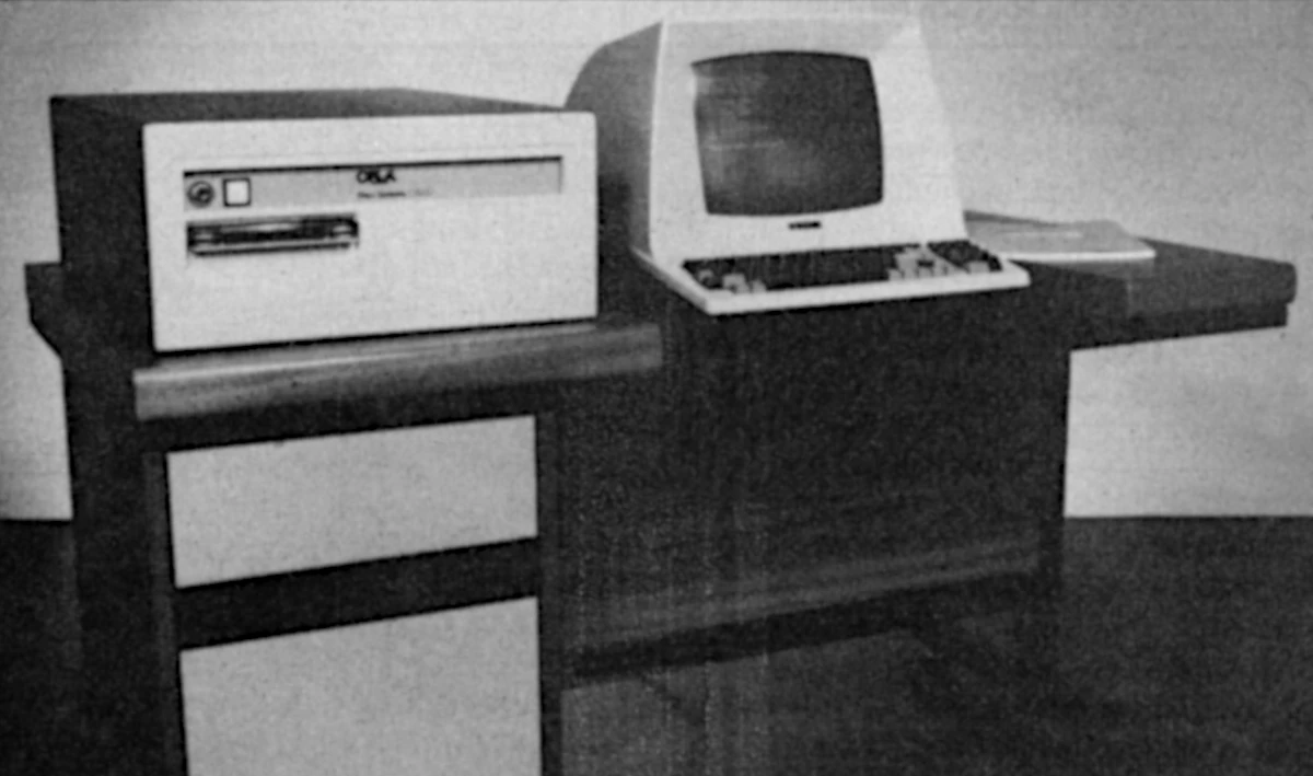 The Onyx C8001 as installed in Practical Computing's offices whilst under review. From Practical Computing, April 1981