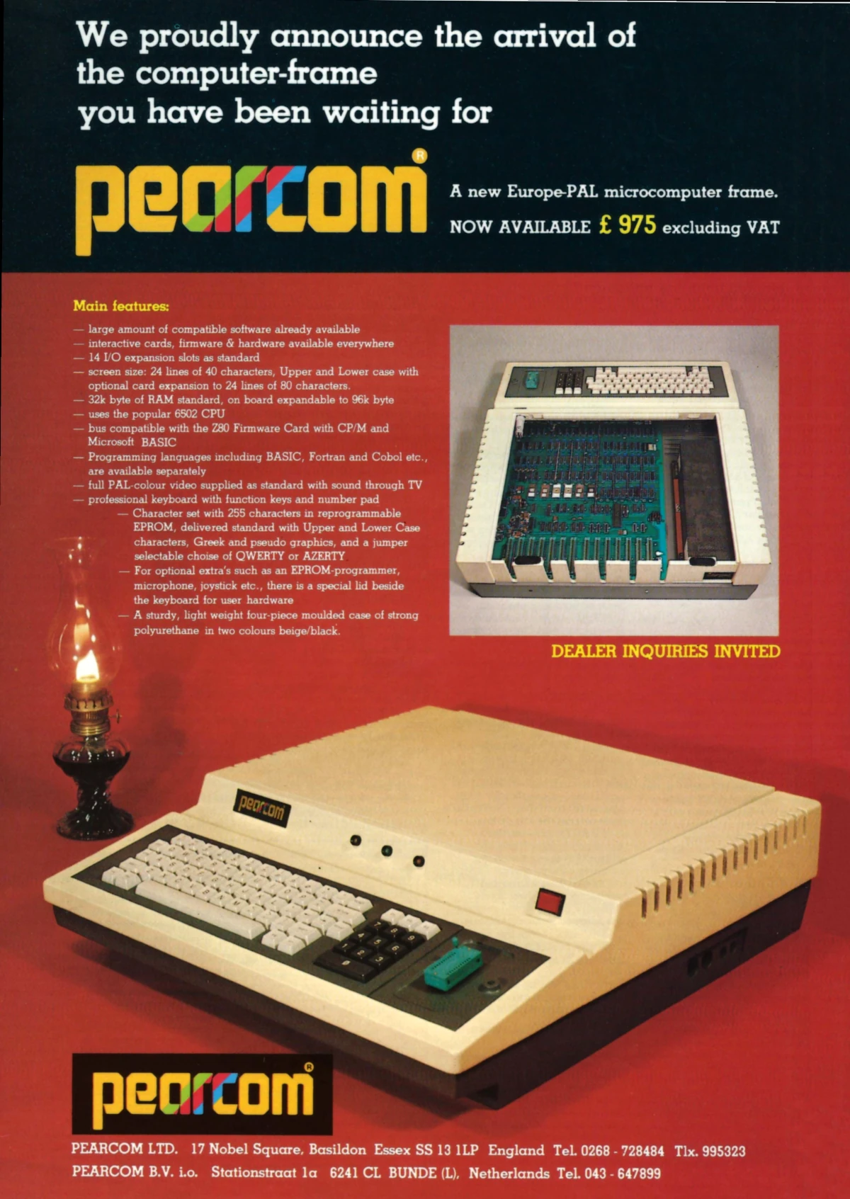 The swiftly-revised Pearcom micro, no longer called the Pear II. From Practical Computing, December 1981