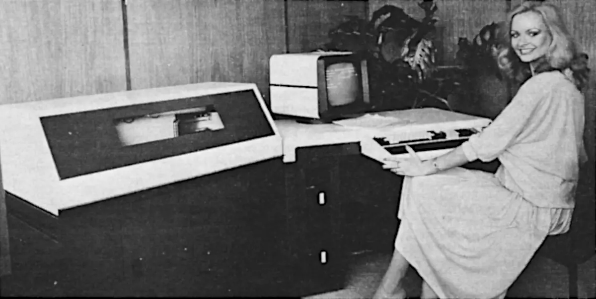 Evidence that Adler computers even existed, at least in 1980, in the form a photo of the Triumph Adler 1100C, installed with an enclosed printer, two floppy disk units and a screen/keyboard - all for £8,500, or £51,800 in 2024. From Personal Computer World, April 1980