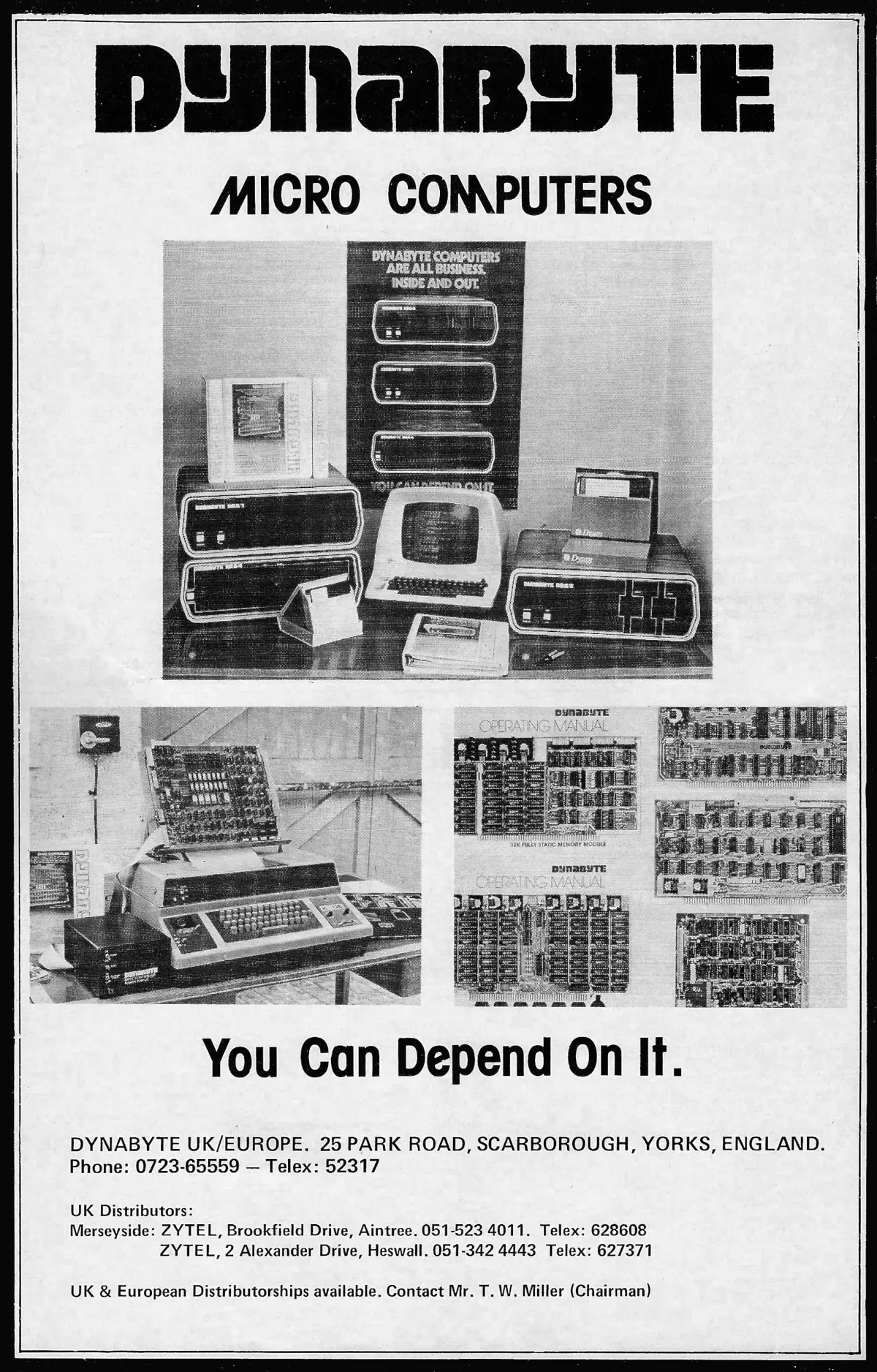 An earlier advert from Dynabyte's UK distributors, as featured in Personal Computer World, August 1979