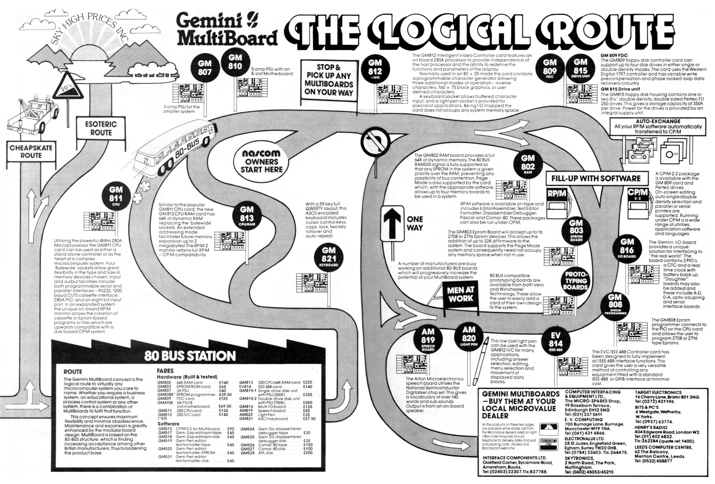 Gemini Micro Advert: Gemini Multiboard - the Logical Route, from Practical Computing, May 1982