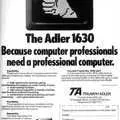 Another Triumph-Adler advert, from May 1982