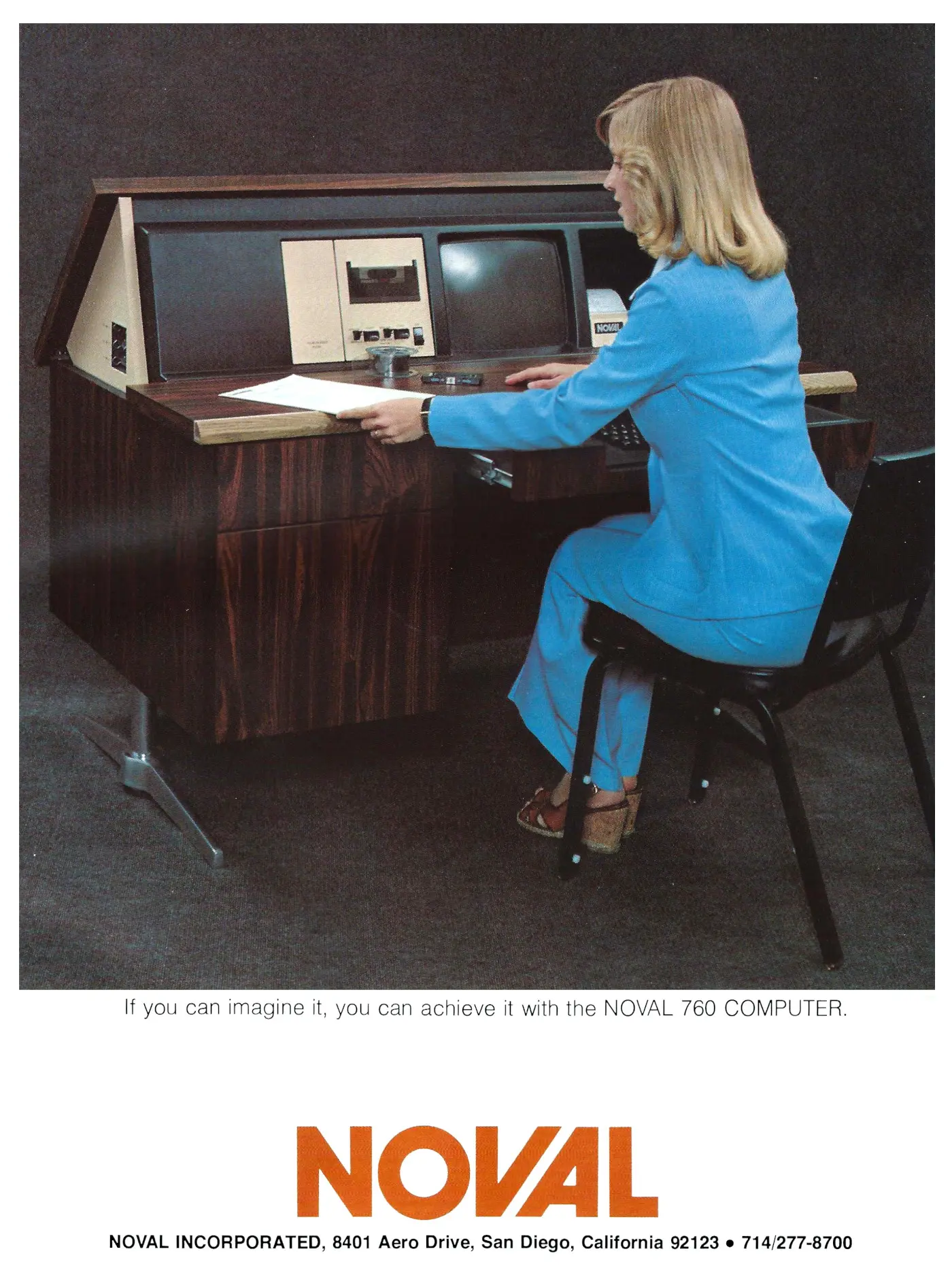 Noval Advert: <b>If you can imagine it, you can achieve it with the Noval 760</b>, from Byte - The Small Systems Journal, June 1977