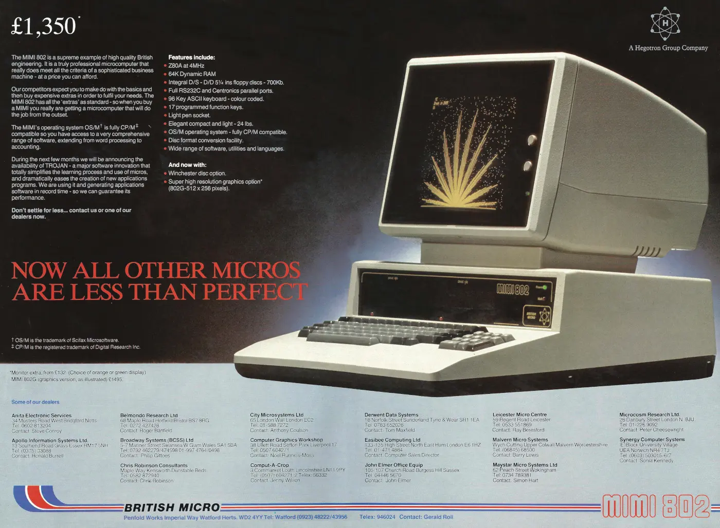 British Micro Advert: British Micro: Now Other Micros Are Less Than Perfect, from Personal Computer World, December 1982