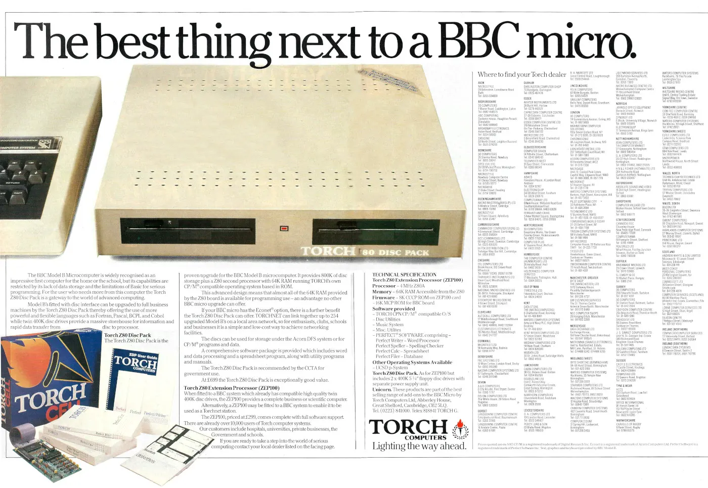 Torch Advert: The best thing next to a BBC Micro, from Personal Computer World, December 1984