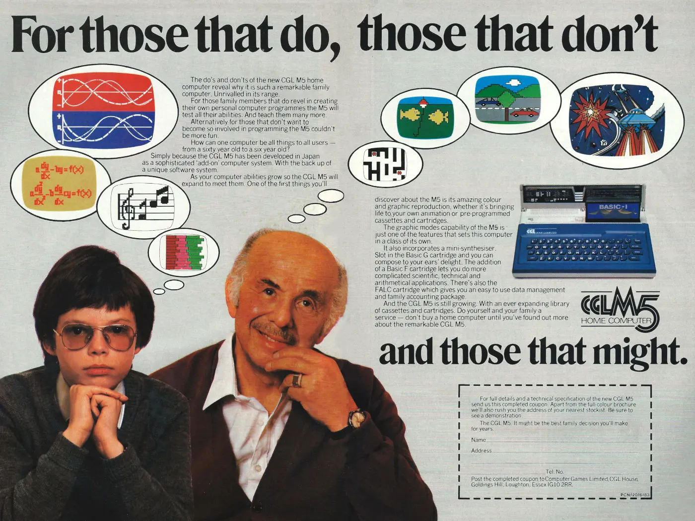 Sord/CGL Advert: For those that do, those that don't and those that might, from Personal Computer News, 23rd June 1983