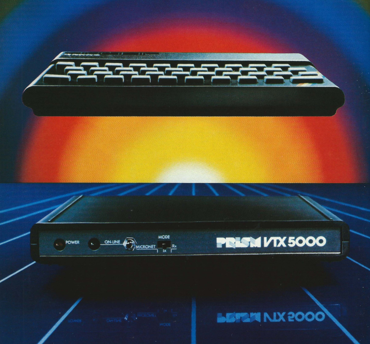 Prism's VTX5000, custom-designed for the Sinclair Spectrum. From Personal Computer News, 1st September 1983