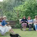 Florence roams around looking for scraps, Nosher's 18th Birthday, Barton on Sea, Hampshire - 26th May 1985