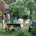 Garden milling around, Nosher's 18th Birthday, Barton on Sea, Hampshire - 26th May 1985