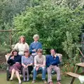 Mother, Grandmother, Caroline, Sis, Neil and Andy, Nosher's 18th Birthday, Barton on Sea, Hampshire - 26th May 1985