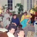 Mother, Sis, Clare, Andy, Liz and Phil, Nosher's 18th Birthday, Barton on Sea, Hampshire - 26th May 1985