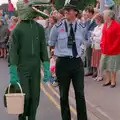 A crocodile talks to a beat copper, The Lymington Carnival, Hampshire - 17th June 1985