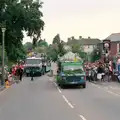 The McCarthy and Stone lorry negotiates a traffic island, The Lymington Carnival, Hampshire - 17th June 1985