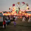 A blurry but colourful fairground, The Lymington Carnival, Hampshire - 17th June 1985