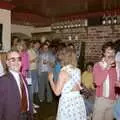 Gill works the crowd, Uni: Gill Leaves the James Street Vaults, Plymouth - 30th May 1986