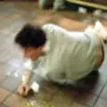 A blurry victim, Uni: The Pirate RAG Hit Squad, Plymouth Polytechnic, Devon - 8th February 1987