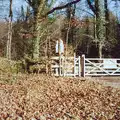 A gate marks the end of the cycle path near Goodameavy, Uni: A Ride on the Plym Valley Cycle Path, Plymstock, Devon - 26th February 1989