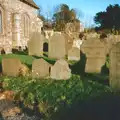 A church graveyard somewhere, Uni: A Ride on the Plym Valley Cycle Path, Plymstock, Devon - 26th February 1989