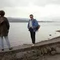 Hamish stands on a wall, Uni: A Trip To Glasgow and Edinburgh, Scotland - 15th May 1989