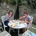 Michelle and Kate get stuck in to a Ploughman's, Uni: A Trip to Yeovil, Shaftesbury, and the Tamar Bridge - 28th May 1989