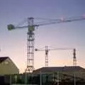 The cranes of Devonport Dockyard, Uni: A Trip to Yeovil, Shaftesbury, and the Tamar Bridge - 28th May 1989