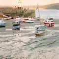 The tide is out, as boats wait on the mud, Uni: An End-of-it-all Trip to Land's End, Cornwall - 13th June 1989