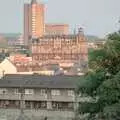 A view of some nearby flats, Uni: Views From St. Peter's Church Tower, Wyndham Square, Plymouth, Devon - 15th June 1989