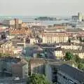 Looking towards Drake's Island, with F126 in port, Uni: Views From St. Peter's Church Tower, Wyndham Square, Plymouth, Devon - 15th June 1989