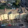 Looking down on the flat, Uni: Views From St. Peter's Church Tower, Wyndham Square, Plymouth, Devon - 15th June 1989