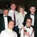 Andy Grove, Andy Bray, Chris, John and Riki , Uni: The BABS End-of-Course Ball, New Continental Hotel, Plymouth - 21st June 1989