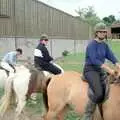 Becky on her lovely horse, Uni: Horse Riding on Dartmoor, and Nosher's Bedroom, Shaugh Prior and Plymouth - 8th July 1989