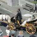 The horse-and-cart heads off, Uni: Risky Business, A Wedding Occurs and Dave Leaves, Wyndham Square, Plymouth - 15th July 1989