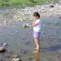 Angela in the river at Cadover Bridge, Uni: Risky Business, A Wedding Occurs and Dave Leaves, Wyndham Square, Plymouth - 15th July 1989