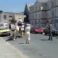 A horse and cart, Uni: Risky Business, A Wedding Occurs and Dave Leaves, Wyndham Square, Plymouth - 15th July 1989