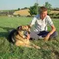 Marty and Nosher, Summer Days on Pitt Farm, Harbertonford, Devon - 17th July 1989